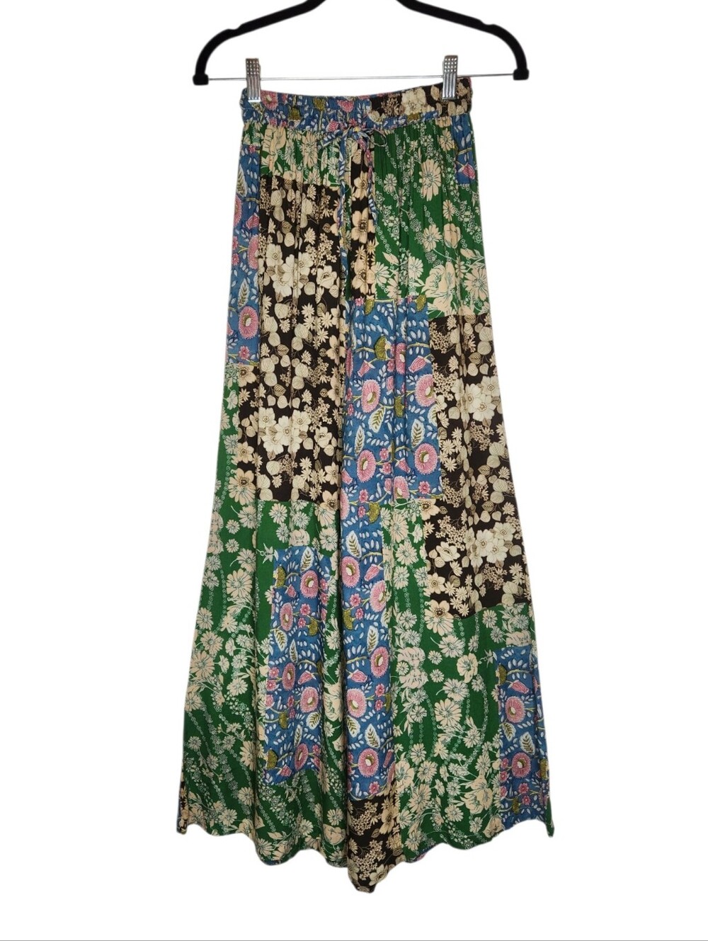 Natural Life Pull On Patchwork Wide Leg Pants Size Small